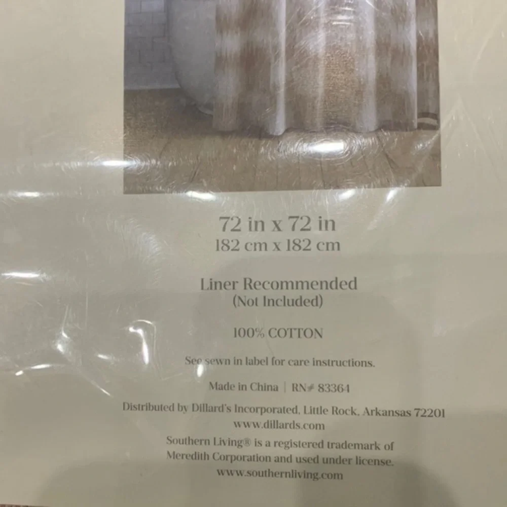 NWT SET Simplicity Collection by Southern Living Ombre shower curtain Rug SYDNEY